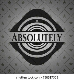 Absolutely realistic dark emblem