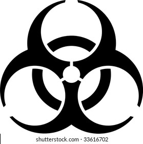 Absolutely symmetric, accurate and simple emblem bio-hazard