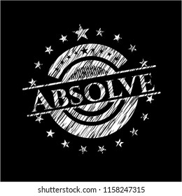 Absolve written on a chalkboard