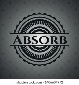 Absorb black badge. Vector Illustration. Detailed.