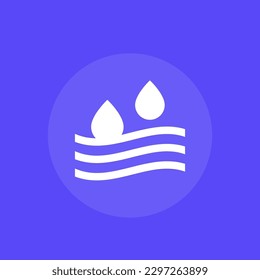 Absorption, Feuchtigkeitsabsorptionssymbol, Vektorgrafik