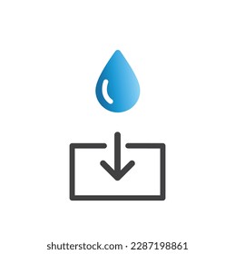 Absorb soft layers and drops isolated on white.