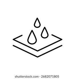absorb water icon vector moisture absorption