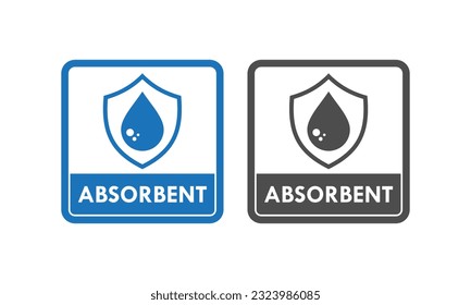 Ilustración del logotipo de diseño de absorción