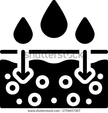 absorbent glyph icon illustration vector