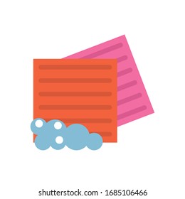 toallas absorbentes Icono de estilo plano Ilustración vectorial diseño