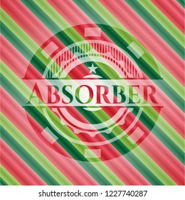 Absorber christmas badge background.