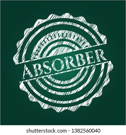 Absorber on chalkboard. Vector Illustration. Detailed.