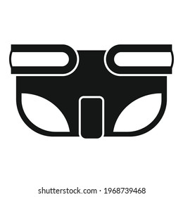Absorbing diaper icon. Simple illustration of Absorbing diaper vector icon for web design isolated on white background