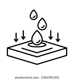 Absorption icon Black and white logo