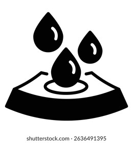 Absorption icon Flat outline fill black and white