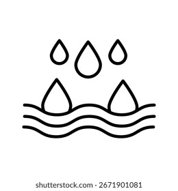 Icono de la absorción en blanco, absorbe la Ilustración vectorial de agua, pictograma aislado en el fondo blanco	
