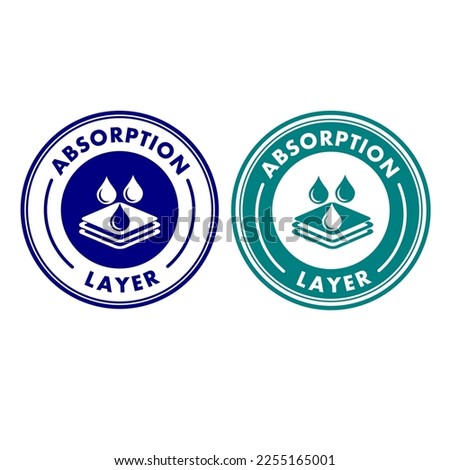 absorption layer vector logo design