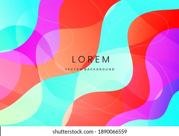 Absract background colorful dynamic fluid shape banner design. You can use for ad, poster, template, business presentation. Vector illustration