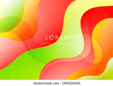 Absract background colorful dynamic fluid shape banner design. You can use for ad, poster, template, business presentation. Vector illustration