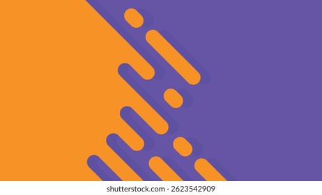 Arrière-plan abstrait avec forme contrastée futuriste orange et violette - Idéal pour les contenus sur le thème du sport, de la technologie ou du numérique, les affiches, les moyennes sociales ou les arrière-plans webs