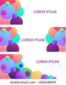 Absract circle colorful background