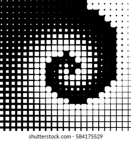Absract halftone geometric background. Vector illustration