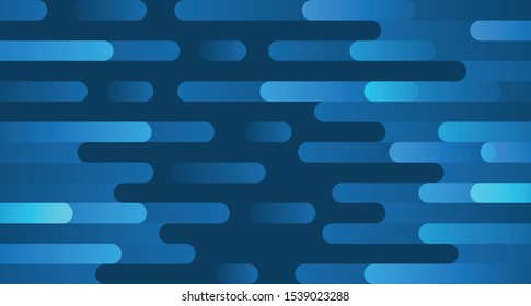 absract modern horizontal line rounded background blue color