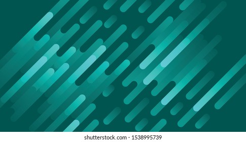 absract modern line rounded tilted design background turquoise color