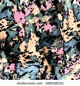 Absract texture colored style design seamless pattern