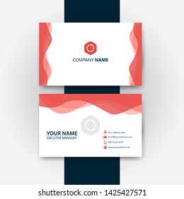 Absract Wave Design For Business Card