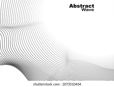 Absract white waves concept background. Vector illustration