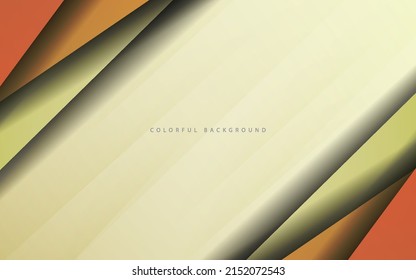 Absrract overlap layer cream background vector