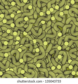 Absrtact seamless pattern of curls
