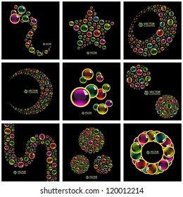 Absrtact vector illustration. Great collection.