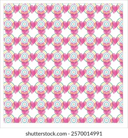 absruct patten design love and white background