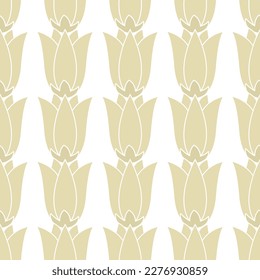 Abstact ancient Egypt flowers seamless pattern