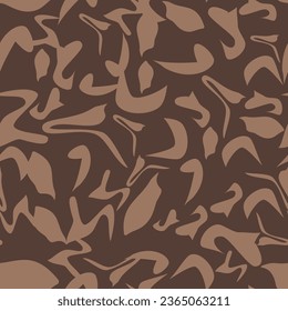 Abstact Animal Figures Seamless Pattern