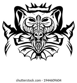 Abstact animals with line art style.vector illustration design