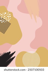 Abstact artistic geometric elements  memphis style background design. .