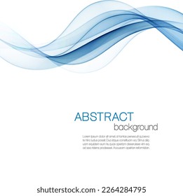 Abstact background with blue waves