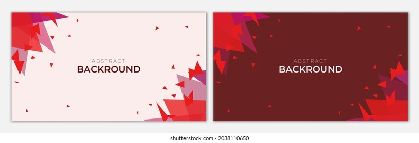 Abstact Background illustration. Red abstrack triangle background with simple shape.