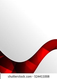 Abstact background Red curve wave stripe line clear element vector illustration eps10