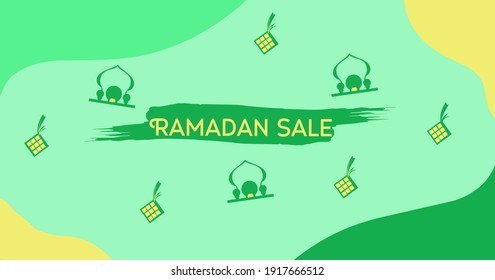 Abstact background vector illustration design for Ramadan sale