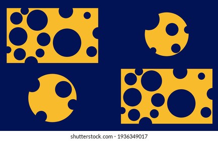 Gráfica de fondo de banners abstracto de ilustración vectorial con color amarillo y azul