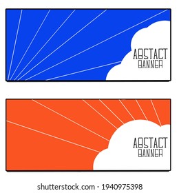Abstact banner background vector illustration design good for social media template  business etc