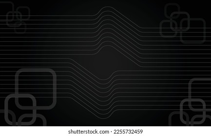 abstact black dark box chain line vector illustration 