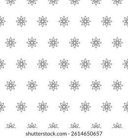 Abstact Black White Geometric Seamless Pattern. Premium Repeating geometric Black and white texture. EPS vector illustration