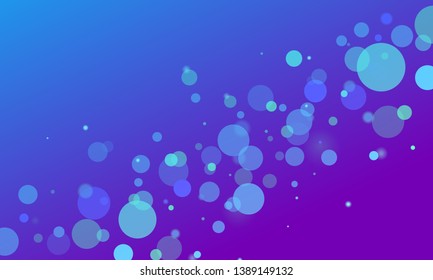 Abstact blue bokeh on gradient background use for backdrop of presentation, poster or landling page