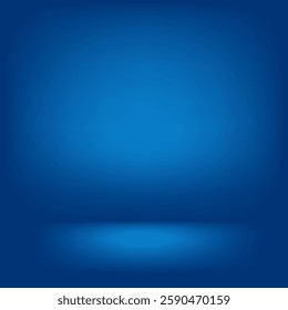 Abstact blue wallpaper studio floor design for decoration