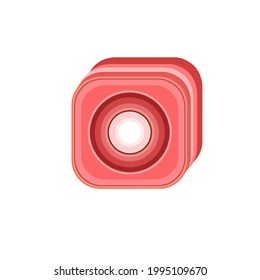 Abstact button icon vector illustration design
