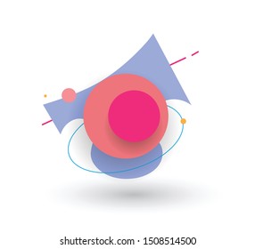 Abstact circle vector design, Abstract shapes composition