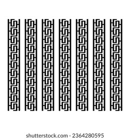 Abstact Geometric Greek Key Style Pattern for Social Media Template and Background.