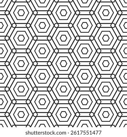 Abstact Geometric Seamless Pattern. Seamless Black and White modern graphical structural Fabric pattern background design. EPS vector illustration