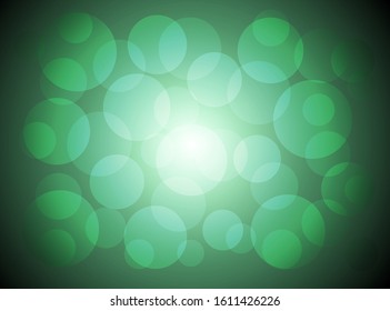 Abstact green bokeh effect of the holiday, Warm blurred sparkles background effect.